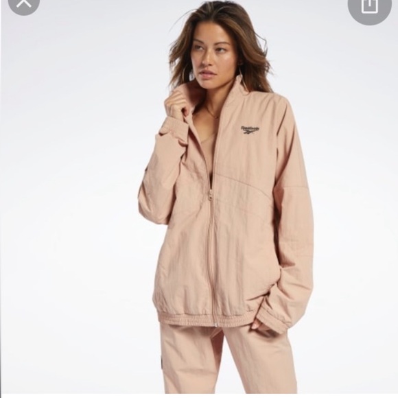 Gigi Hadid x Reebok Oversized Track Jacket Medium Pink Clay - Picture 4 of 14